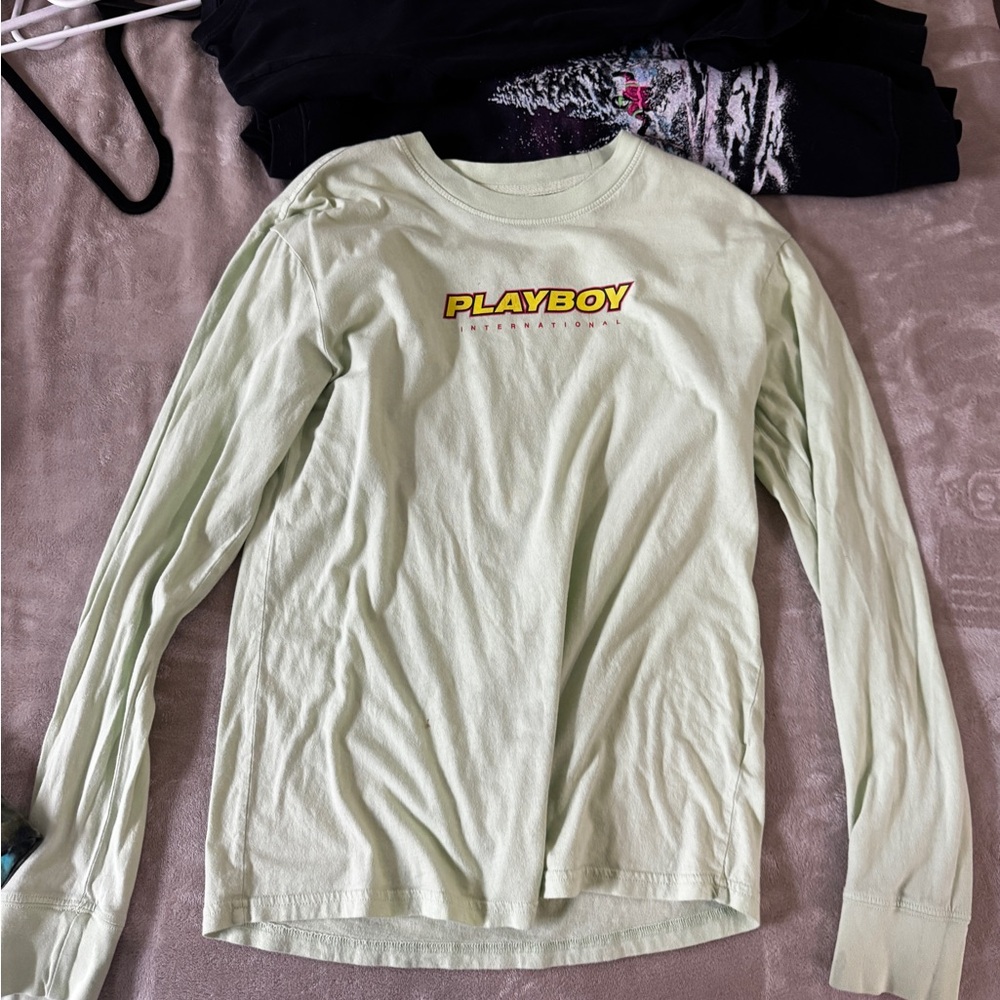 Playboy International Tee in Light Green